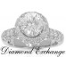 4.16 Ct Women's Round Cut Diamond Engagement Ring 